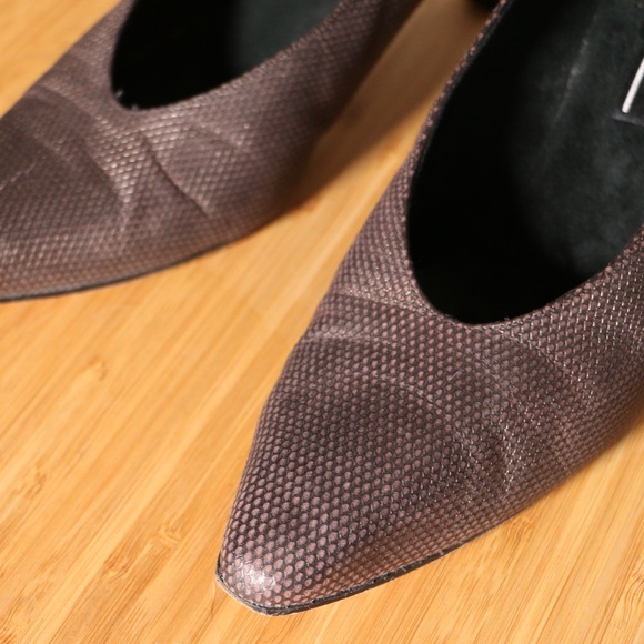 Vintage Stuart Weitzman heels pumps brown bronze estimated women’s size 9 - Picture 6 of 8